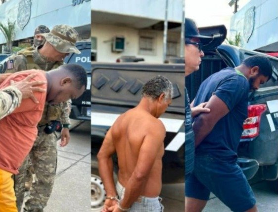 Presos durante a operação